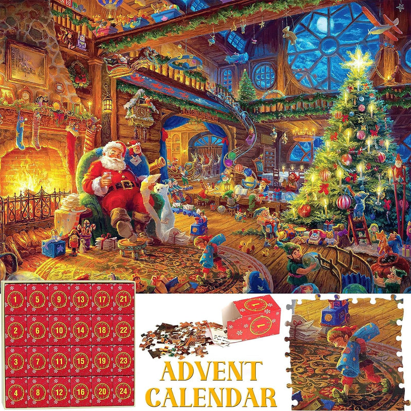 【UP TO 50% OFF】🎅🎄Advent Calendar Christmas Jigsaw Puzzles