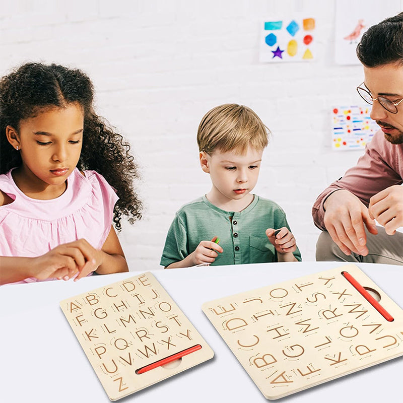 Wood Letter Practicing Board