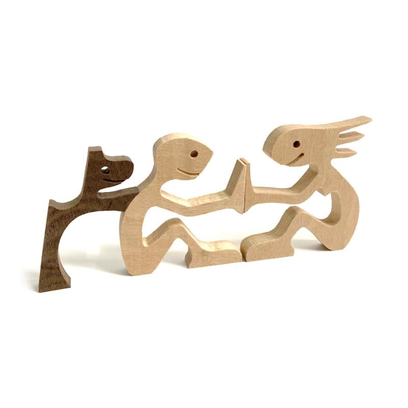 Pet Lover - Wood Sculpture Table Ornaments