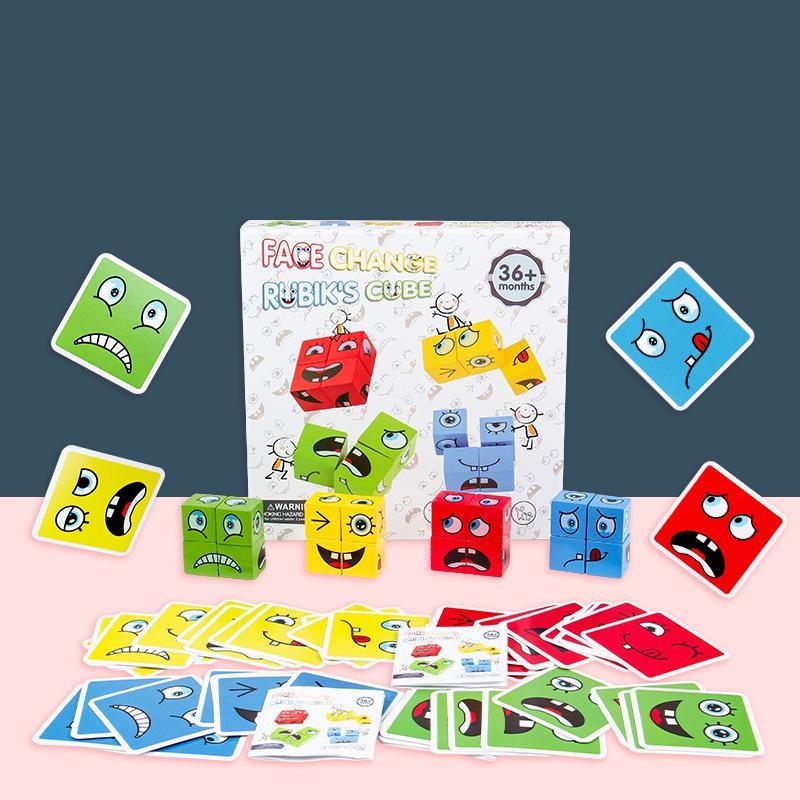 Fun Changing Face Magic Cube Building Blocks