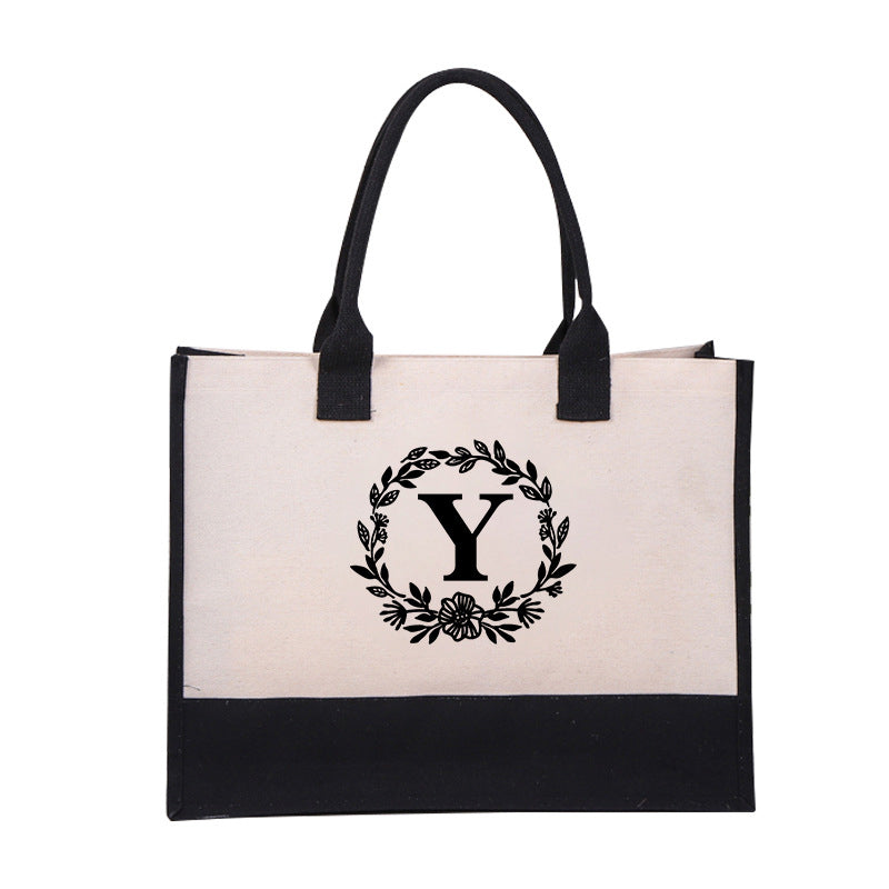 Letter Canvas Bag