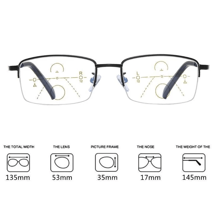 New Bifocal Progressive And Anti-Blue Eyewear Ultralight Reading Glasses